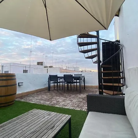 Hidden Gem Penthouse Populo Y Catedral 加的斯
